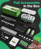 Hydroponic Planting System Kit, App and WiFi Controlled Smart Indoor Garden with 24W Full Spectrum Grow Light