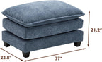ihanherry 146-inch U-shaped modern sofa modular area cloud sofa