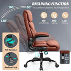 Office Chair Large High-Foot Computer Desk Chair Chair Lumbar Support Rotating Computer Chair