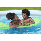 Bestway: Fast Set - 13' x 33 Inflatable Round Pool Set, Blue Abstract, Above Ground Swimming, Fill & Rise, Tritech Construction, Filter Pump, Family