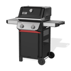 Weber Spirit Gas Grill, E-210 2 Burner Propane Gas Grill with Wheels, Black