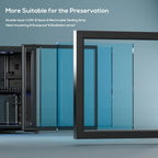Beverage Refrigerator Cooler-120 Cans Freestanding Mini Fridge Cooler with Glass Door