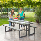 Lifetime 6-Foot Craftsman Outdoor Polyethylene Folding Picnic Table