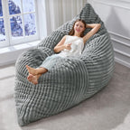 Hobestluk 3 in 1 Bean Bag Chair Giant Bean Bag Chairs Convertible Bean Bag Floor Cushion