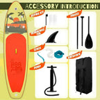 FunWater Inflatable Stand Up Paddle Board Premium SUP Paddle Accessories EVA Deck