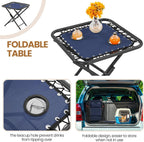 3PCS Zero Gravity Recliner Portable Outdoor Reclining Chair Set Side Table Lounge Chairs