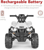 Best Choice Products 12V Kids Ride-On Electric ATV 4-Wheeler Quad Car Toy Bluetooth Audio