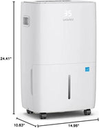 Waykar 2000 Sq Ft Dehumidifier for Home and Basements with Auto or Manual Drainage