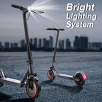 Electric Scooter, 350W/500W Powerful Motor, 8.5/10 Solid Tires, 19/22Mph, 28/21/12 Miles Range,Dual Braking