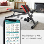 FF Finer Form Multi-Functional Weight Bench for Full All-in-One Body Workout Adjustable Workout Bench Press