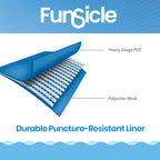 Funsicle 14ft Adventure Above Ground Metal Frame Swimming Pool, Includes FiltraBoost™ 800S Pump with AutoSkimmer, Round, Age 6 & up