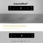 Comfee 30 Under Cabinet Ducted/Ductless Convertible Slim Vent Durable Stainless Steel Kitchen Reusable Filter