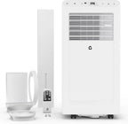 Garvee 8000 BTUs Portable Air Conditioner,Up to 350 Sq.Ft. Remote Control 48dB Portable AC Unit, Dehumidifier, Fan, Sleep, 24H Timer&Installation Kit, DOE Certified, Ceer 6.2, White+Black Panel
