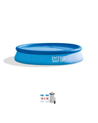 Intex 8 foot x 24 inch Easy Set Round Above Ground  Swimming Pool with Filter Pump, 28107EH