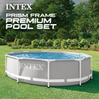 Intex 26719EH 14ft x 42in Prism Frame Above Ground Swimming Pool with Pump