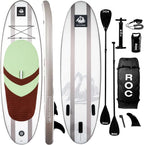 Roc Inflatable Stand Up Paddle Board with Premium SUP Paddle Board Accessories