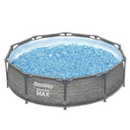 Bestway Steel Pro MAX 10'x30\ Metal Frame Above Ground Pool Set w/ Filter Pump & Cartridge