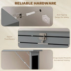 Folding convertible writing desk, wall mounted desk cabinet, multifunctional home office workstation