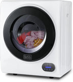 Compact Clothes Dryer, 1.5 Cu. Ft. 850W Electric Dryer, 120V Vented Portable Dryer with Stainless Steel Drum, for 5.5 lbs. of clothing for Standard Wall Outlet