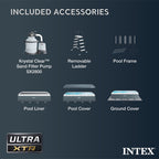 INTEX Ultra XTR 32ft x 16ft x 52in Above Ground Pool Set, Sand Filter Pump