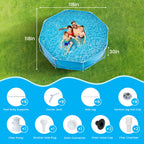Naipo 10' X 2.5' Circular Swimming Pool with Free Filter Pump Upgraded Thicker Material Above Ground Pool for Adults Teen 24 Inch Deep Water Blue