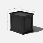 Veradek 2-in-1 Tray and Storage Table – Black
