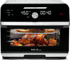 Instant Pot Omni Plus 19QT/18L Toaster Oven Air Fryer, 10-in-1 Functions, Fits 12 Pizza, Crisp, Broil, Bake, Roast, Toast, Warm, Convection, 100+ In-App Recipes, from the Makers of Instant Pot, Black