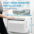 Midea 12,000 BTU U-Shaped Smart Inverter Window Air Conditioner�CCools up to 550 Sq. Ft.