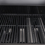 Monument Grills 4 +1 Burner Propane Gas Grill,49,000 BTU Stainless Steel Outdoor Patio Barbecue Grill with Folding Shelves and Flip Rack,Mesa II 415BZ
