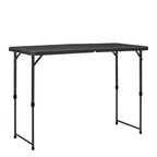 Mainstays 4' Adjustable Height Centerfold Folding Table, White