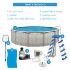 Aquarian Phoenix 18' x 52 Steel Frame DIY Family Above Ground Pool Kit