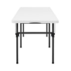 Mainstays 8' Rectangle Centerfold Folding Table, White