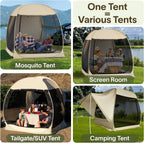 Alvantor Screen House Gazebo Pop Up Igloo Screened Canopy Tent with Mosquito Netting Sides