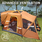 TIMBER RIDGE 5-9 Person SUV Tent with Screen Porch and Awning for Family Camping Weather Resistant