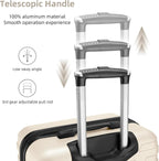 Luggage 6-piece hardshell expandable suitcase lightweight travel carry-on luggage set