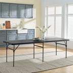 Mainstays 8' Rectangle Centerfold Folding Table, White