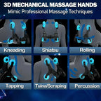 2025 Massage Chair Full Body Zero Gravity SL-Track Shiatsu Massage Recliner Chair with Heat