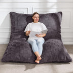 Hobestluk 3 in 1 Bean Bag Chair Giant Bean Bag Chairs Convertible Bean Bag Floor Cushion