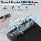 Home compact mountaineering treadmill LED screen Bluetooth speaker
