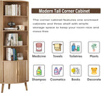 Corner Cabinet, 66.73'' Tall Modern Corner Bathroom Storage Cabinet