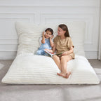 Hobestluk 3 in 1 Bean Bag Chair Giant Bean Bag Chairs Convertible Bean Bag Floor Cushion