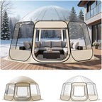 VEVOR Pop up Sports Tent, 8 Sizes Optional Clear Bubble Tent for 1-6 Person