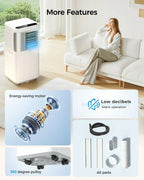 Portable-Air-Conditioners-16,000-Btu AC Unit 5 in 1 Wifi Smart Air Conditioner with APP Fan