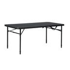 Mainstays 4' Adjustable Height Centerfold Folding Table, Black