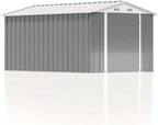 Patiowell 5x3 FT Outdoor Storage Shed Tool Shed with Sloping Roof and Lockable Door Metal Shed