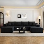 107.5 Cloud Modular Sectional Sofa Couch with L-Shape Chaise,Modern Minimalist Upholstered Couches