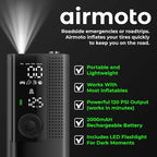 Airmoto Tire Inflator Portable Air Compressor Car Tire Air Pump with Digital Pressure Gauge