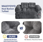 Folding Sofa Bed L-Shaped Convertible Sofa Bed with Armrests and Pillows