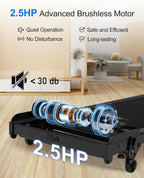 Lichico Walking Pad Under Desk Treadmill Ultra-Quiet Brushless Electric Jogging Treadmill
