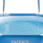 Intex: Canopy Metal Frame Splash Pool - 6' x 15 - UPF 50+ Sunshade Cover, Built-In Water Sprayer, Puncture-Resistant, Wade Kiddie Pool, Kids 3+